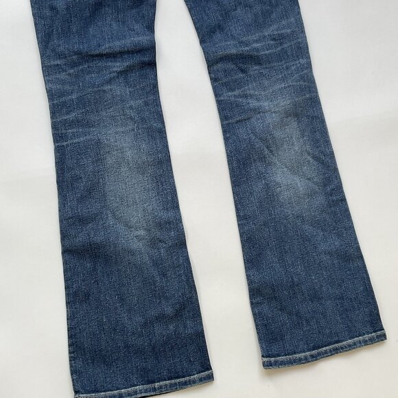 Guess Women’s Low Rise Boot Cut Jeans In Blue Denim Size 27 - Picture 10 of 14
